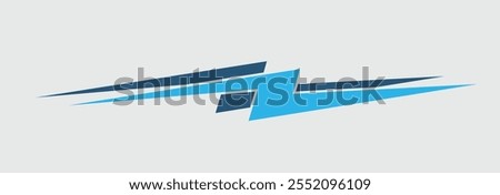Energy and thunder lightning bolt silhouette on white background. Lightning bolt icon sign vector illustration design.