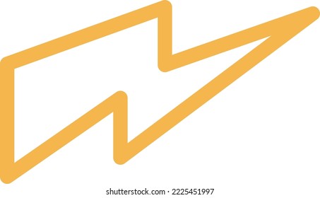 Energy thunder Vector Icon which is suitable for commercial work and easily modify or edit it
