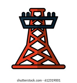 energy tower isolated icon