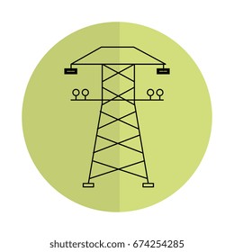 energy tower isolated icon