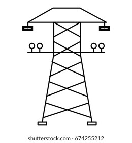 energy tower isolated icon