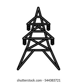 energy tower isolated icon vector illustration design