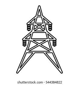 energy tower isolated icon vector illustration design