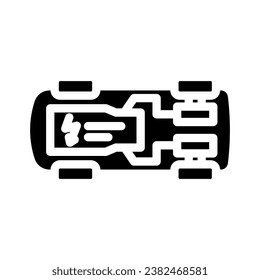 energy transfer electric glyph icon vector. energy transfer electric sign. isolated symbol illustration