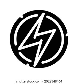 energy transfer sign glyph icon vector. energy transfer sign sign. isolated contour symbol black illustration