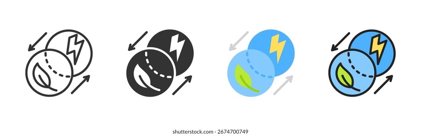 Energy Transition Icon Pack In Multiple Styles