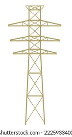 Energy transmission post. vector illustration