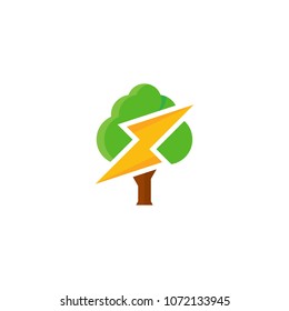 Energy Tree Logo Icon Design
