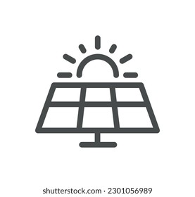 Energy types related icon outline and linear vector.