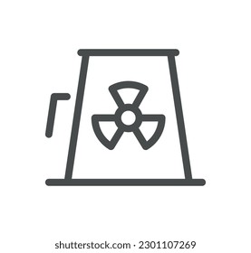 Energy types related icon outline and linear vector.
