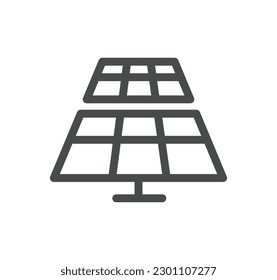 Energy types related icon outline and linear vector.