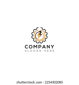 Diseño de logotipo de arte vectorial de energía 