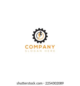 Diseño de logotipo de arte vectorial de energía 