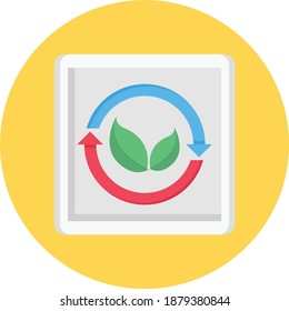 energy vector colour flat icon