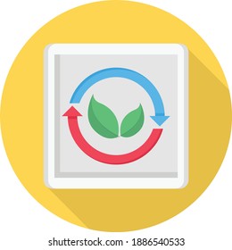 energy vector colour flat icon