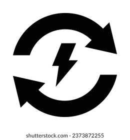 Energy Vector Glyph Icon For Personal And Commercial Use.
