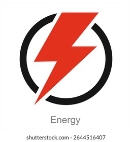 Energy vector icon concept design