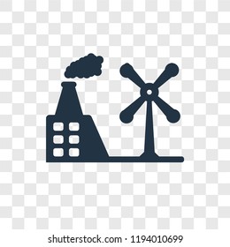 Energy vector icon isolated on transparent background, Energy transparency logo concept