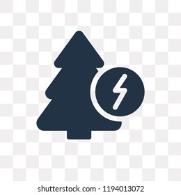 energy vector icon isolated on transparent background, energy transparency concept can be used web and mobile