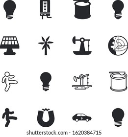 energy vector icon set such as: layers, convenience, magnetize, charging, geophysics, windmill, vehicle, geothermal, sun, natural, blue, structure, auto, indicator, appliance, environment, transport
