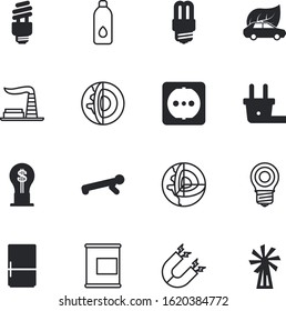 energy vector icon set such as: freeze, colorl, four, cfl, cooking, manufacturing, sustainability, efficiency, uk, bicycle, nutrition, turbine, template, oil, attraction, windmill, sipper, flask