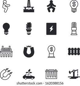 energy vector icon set such as: heat, heater, vehicle, alkaline, breakers, manufacturing, glowing, renewable, electronics, exploration, urban, landscape, breaker, town, wires, wire, alternative