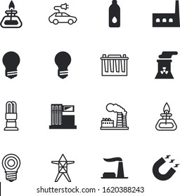 energy vector icon set such as: force, ecological, decorative, gasoline, renewable, thirst, bicycle, generator, portable, drink, school, magnetism, boiler, cell, automobile, creativity, magnetic