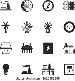 energy vector icon set such as: fast, residence, space, disconnect, connector, invention, high, cord, electronic, natural, save, geothermal, lamp, temperature, petroleum, well, outlet, eco, seismic