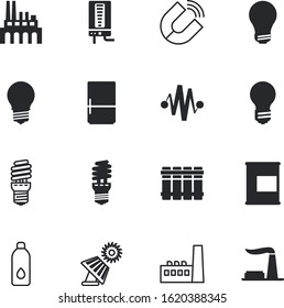 energy vector icon set such as: temelin, supplement, comfort, plumbing, installation, vs, magnetism, flask, manufactory, climate, cool, horseshoe, temp, weight, sustainability, boiler, attraction