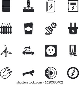 energy vector icon set such as: mug, load, cord, body, drilling, off, freeze, colorl, rotation, charging, oil, tank, transport, universe, production, morning, motor, latte, seismic, breakers