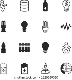 energy vector icon set such as: environment, fire, animation, bolt, shiny, nozzle, creativity, geology, research, test, marketing, structure, can, world, diagram, chemistry, temperature, construction