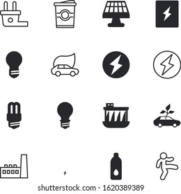 energy vector icon set such as: shine, style, flask, training, unplug, board, sweet, coffe, smoke, industry, wind, cord, breaker, outlet, windmill, latte, body, electrician, city, bike, meter, muscle