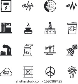 energy vector icon set such as: geology, steel, seismic, solar, home, landscape, car, test, pipeline, exploration, smog, crisis, analysis, paper, long, dioxide, diagram, batteries, beverage, sweet