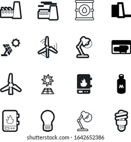 energy vector icon set such as: fossil, hydroelectric, generating, storage, bottle, cargo, manufacture, generator, logistic, health, portable, drawing, delivery, container, dam, healthy, machine