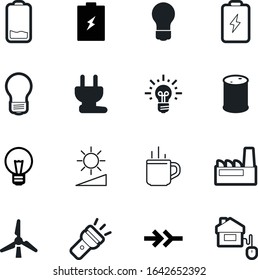 energy vector icon set such as: adapter, abstract, service, alkaline, beverage, petrol, cafe, sun, shiny, switch, brightness, illumination, bean, modern, work, crude, latte, level, nuclear, media