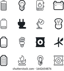 energy vector icon set such as: work, geyser, plug, organic, gas, flame, desktop, danger, heater, furniture, minus, desk, eco, plus, fluorescent, inspiration, table, adapter, invention, ecology
