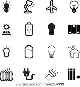energy vector icon set such as: farm, heat, ecological, windmill, mill, architecture, cold, old, vintage, socket, load, small, warm, tower, temperature, furniture, business, device, image, table
