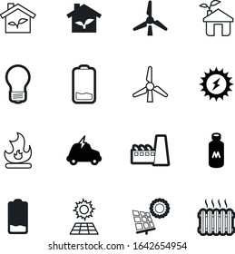 energy vector icon set such as: health, bulb, cable, metal, burn, motor, car, campfire, entertainment, idea, bolt, hot, electrical, wood, flame, cold, radiator, refinery, fill, stroke, economy