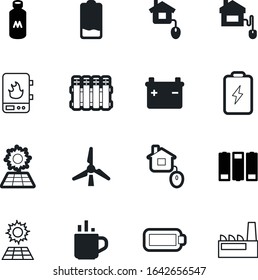 energy vector icon set such as: a, plant, singer, eco, caffeine, multimedia, latte, propeller, fill, color, rotate, modern, mug, building, device, factory, mill, glass, climate, cappuccino, farm