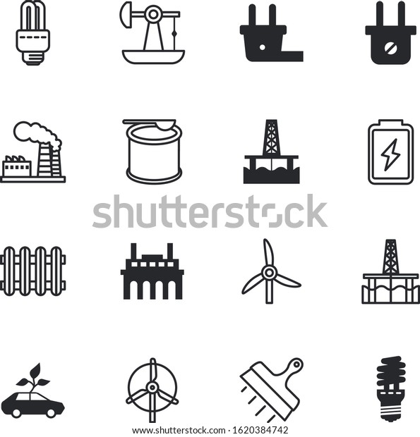 energy vector icon set such as: hybrid, bottle,\
charging, house, radiator, circle, volt, calorie, empty, shine,\
accumulator, motor, heater, pipeline, fitness, wing, nutrition,\
temperature, metal, gym