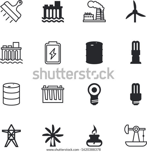 energy vector icon set such as: emblem,\
manufacturing, building, recharge, experiment, portable, drilling,\
incandescent, distribution, pipeline, hot, circle, decorative,\
acid, city, chemistry,\
pole