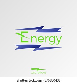Energy vector illustration. Lightning logo template.