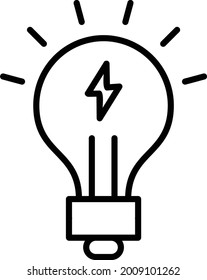 Design der Vektorgrafik-Energiebildlinie
