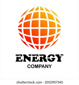 Energy vector logo for company or group, abstract logo illustration globe, modern template,simple and minimalist logotype, just what you want