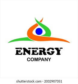 Energy vector logo for company or group, abstract logo flow meeting at one point, modern template,simple and minimalist logotype, just what you want