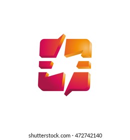 Energy - vector logo concept illustration. Lightning logo. Electricity logo. Power logo