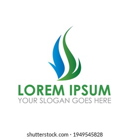vector de energía, vector de logotipo natural