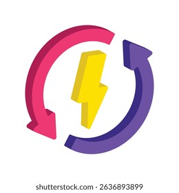 Energy Vector style icon. Eps 10 file