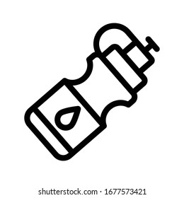 icono de línea delgada de vector de energía 