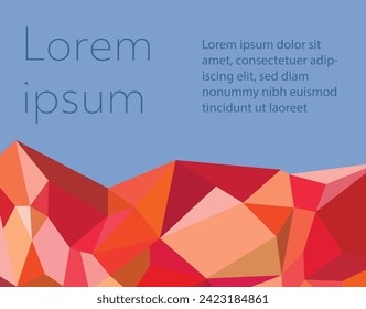  Energy: A vibrant abstract banner background with vibrant reds and oranges on a blue background, providing the perfect space for text, highlighting dynamism and inspiring creativity.